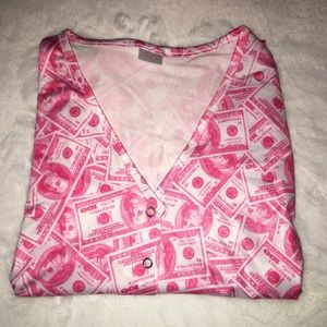 Pink Money onsie